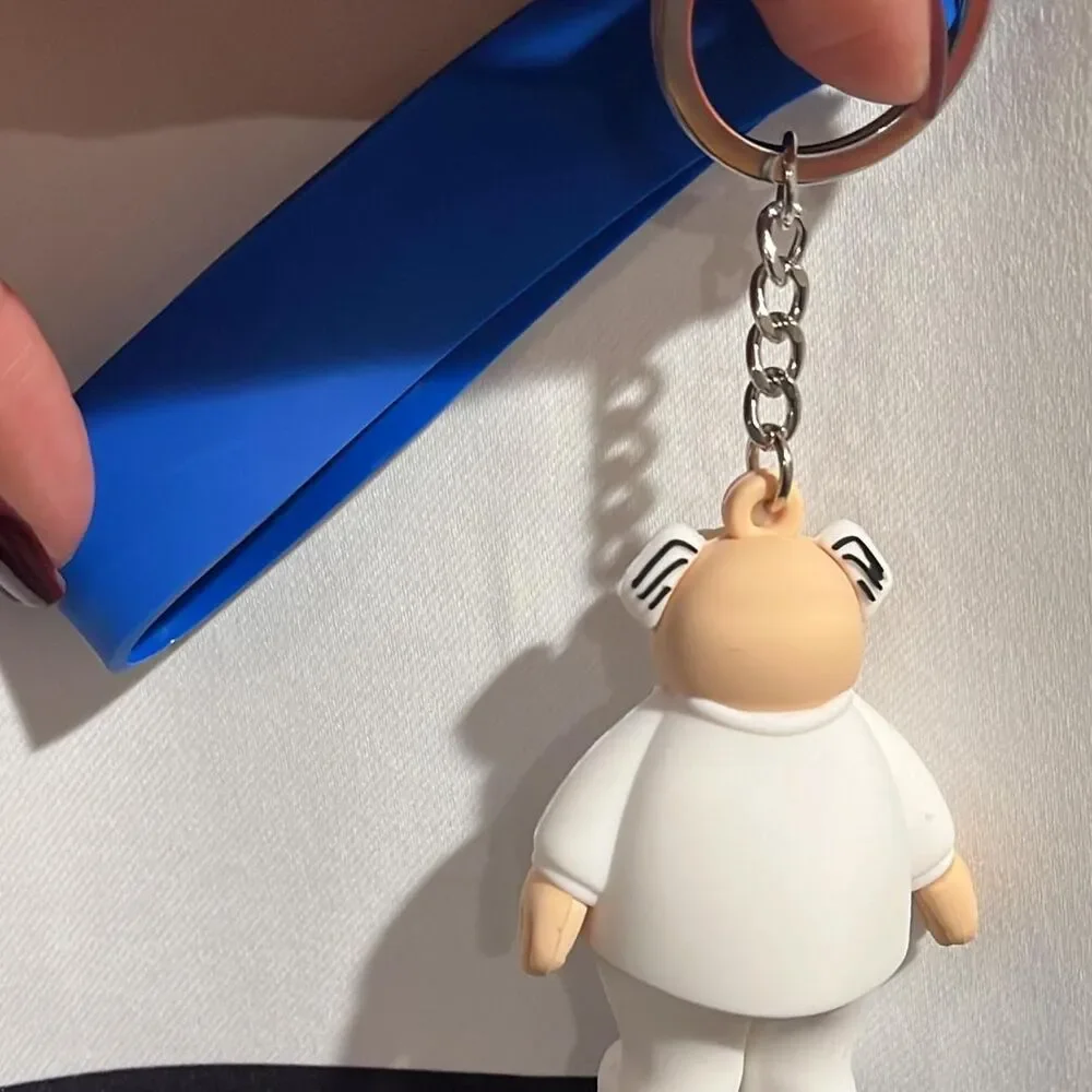 Dr. Simi White and Blue Collectible Keychain